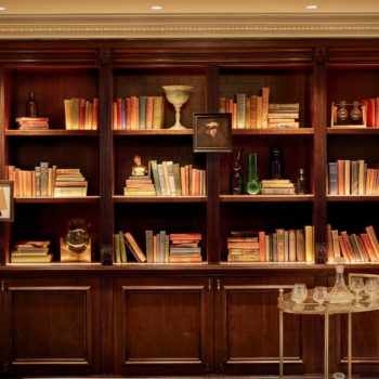 100 Queen's Gate Library shelves